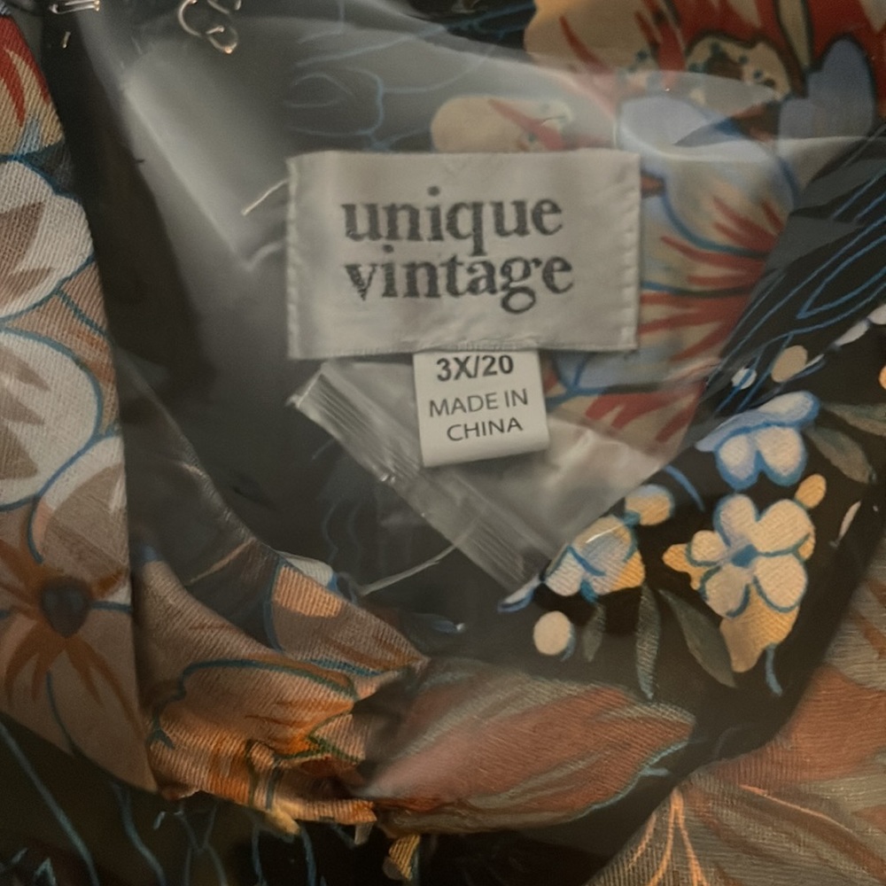 NWT UNIQUE VINTAGE NAVY ORCHARD SWING DRESS - Picture 10 of 11